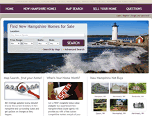 Tablet Screenshot of newhampshirehomesales.com